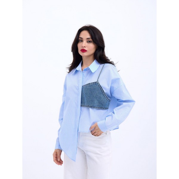 5419 GÖMLEK-SAN DİEGO ÇİZGİLİ